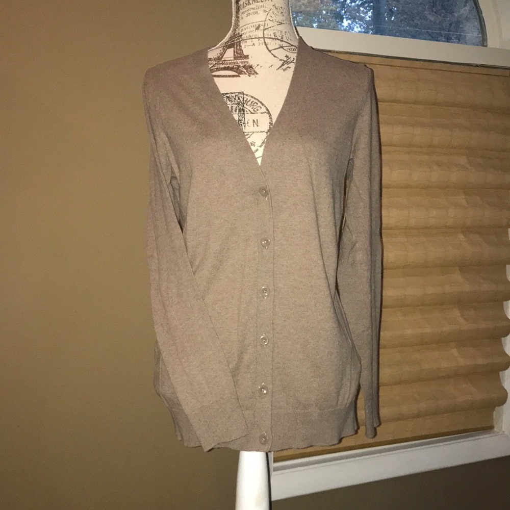 Gap Mochaccino Heather Cardigan Sweater